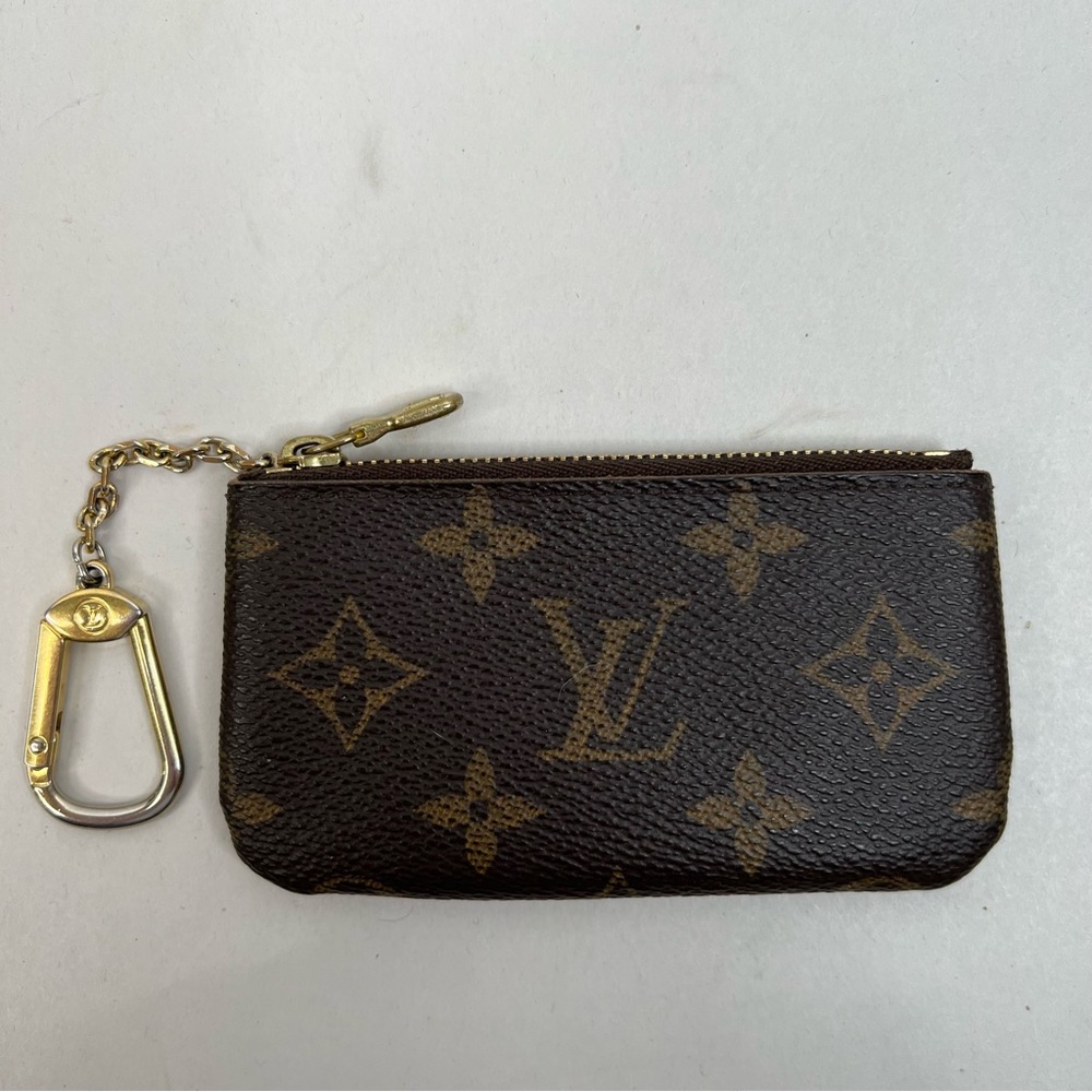 Louis Vuitton Key Pouch Brown Monogram Coated Canvas Credit Card Holder CT0118 - Picture 3 of 9